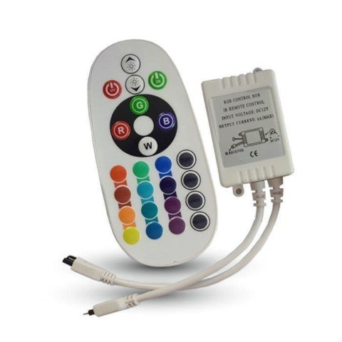 Sterownik Taśm LED RGB 72W Podczerwień 24 Przyciski V-TAC VT-2472