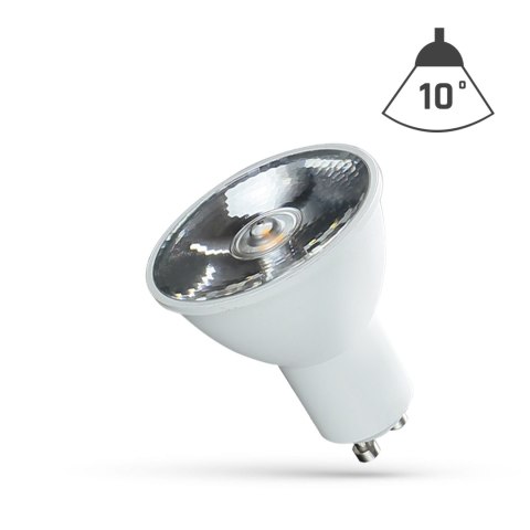 LED GU10 230V 6W SMD 10st CW z soczewką SPECTRUM