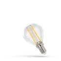 LED KULKA E-14 230V 1W COG BIAŁA CIEPŁA CLEAR SPECTRUM