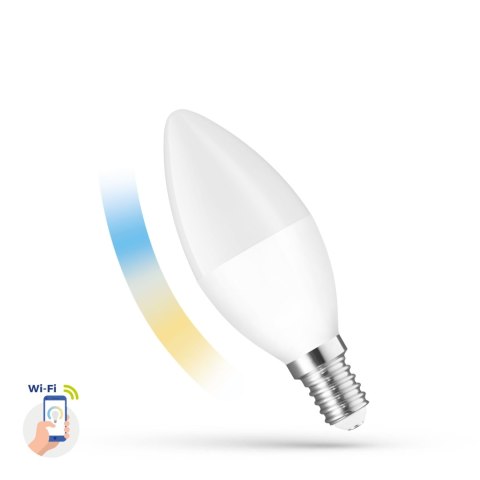 LED ŚWIECOWA 5W E-14 230V CCT+DIM Wi-Fi Spectrum SMART