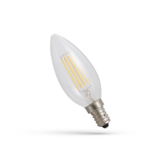 LED ŚWIECOWA E-14 230V 4W COG BIAŁA CIEPŁA CLEAR SPECTRUM