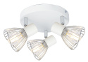 Lampa sufitowa plafon 3x40W E14 biały chrom FLY Candellux 98-61980