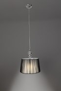 Lampa wisząca GILLENIA chromowa z czarnym abażurem nitkowym Candellux 31-21437_2