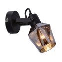 Lampa kinkiet RANDI czarna matowa  klosz dymiony Candellux 91-13347_5