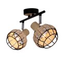 Lampa sufitowa TAJGA czarny/drewno 2xE14 Candellux 92-12203_3