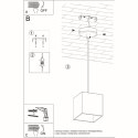 Lampa wisząca QUAD szara 1xGU10_instrukcja