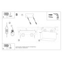 Oprawa sufitowa QUAD MAXI biała 2xGU10_instrukcja