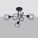 Lampa sufitowa BELUCI 3xE14 czarna_1