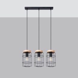 Lampa wiszaca GOTTO 3xE27 czarna_1
