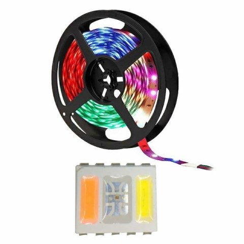 Taśma LED 24VDC 30 LED 5050 5-chip 9W RGBW IP20 RGB+6500K+2700K 