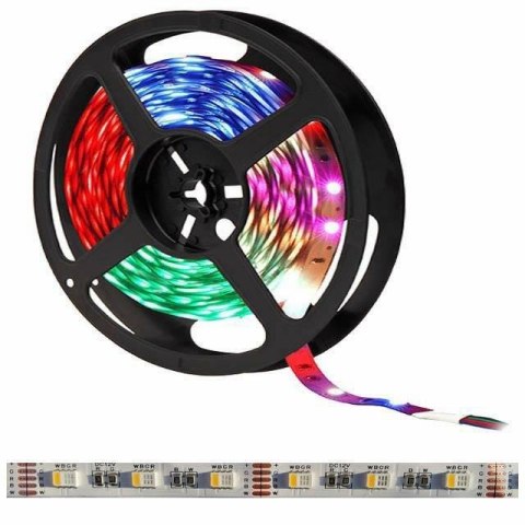 Taśma LED 12VDC 60 LED 5050 4-chip 14,4W RGBNW IP65 RGB+4000K TERMOCOCON