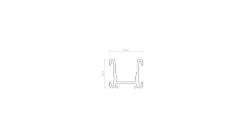 Profil LED LUMINES typ Fasso srebrny anodowany 2,02 m Profil LED LUMINES typ Fasso srebrny anodowany 2,02 m