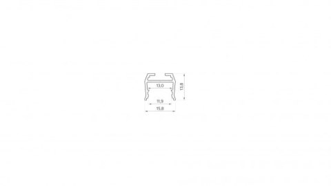 Profil LED LUMINES typ axel czarny lakierowany 2,02 m Profil LED LUMINES typ axel czarny lakierowany 2,02 m