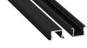 Profil LED LUMINES typ axin czarny anodowany 2,02 m Profil LED LUMINES typ axin czarny anodowany 2,02 m