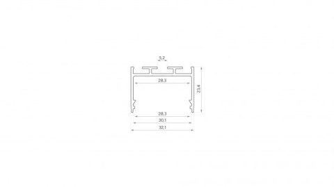 Profil LED LUMINES typ alba surowy 2,02 m Profil LED LUMINES typ alba surowy 2,02 m